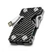 New-Bring Carbon Fiber EDC Wallet: Card, Key & U Disk Holder - 1