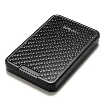 Carbon Fiber Metal Card Holder RFID Anti-Theft Ultra-Thin (Black) - 1