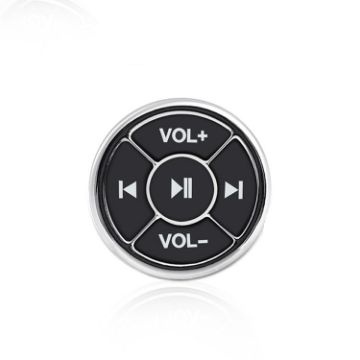 Silver Bluetooth Wireless Remote for Music & Selfie Control - 1