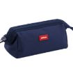 ANGOO Navy Large-Capacity Simple Boat Shape Pencil Case - 1