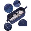 ANGOO Navy Large-Capacity Simple Boat Shape Pencil Case - 3