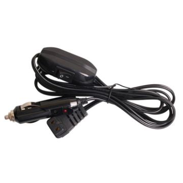 12/24V Car Compressor Refrigerator Power Cord with Switch, 2m - 1