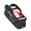 WEST BIKING Black Bicycle Hard Shell Front Beam Phone Bag - 1