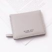 BATSIOE Gray Small Two-Fold Wallet for Ladies with Multi-Card Slots - 1