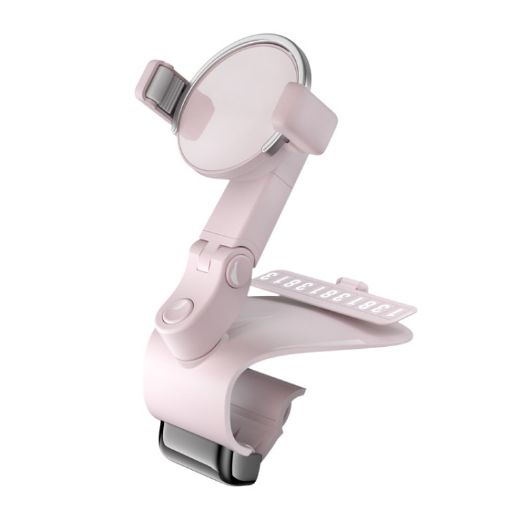 ZJ088 Pink Car Phone Bracket for Dash & Mirror with AR Navigation - 1