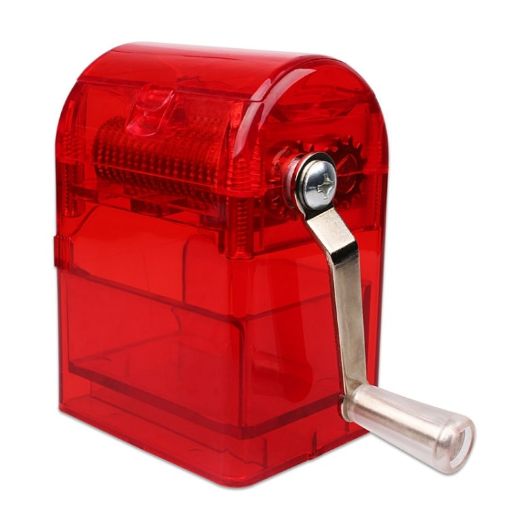 Red MYQ-053 Hand-cranked Cigarette Grinder with Drawer - 1
