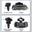 SF31 Bicycle Light with Brake, Steering Sensor & Alarm (Black) - 3
