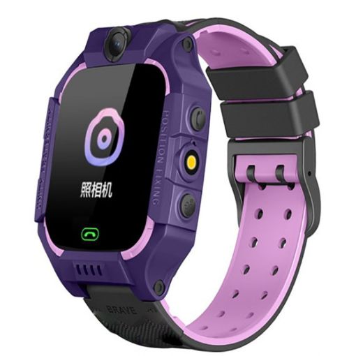 Z6 Purple Smart Positioning Touch Screen Children's Student Watch - 1