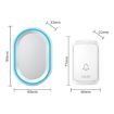 CACAZI A80 Wireless Music Doorbell EU Plug - Battery Free (White) - 2