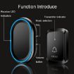 CACAZI A80 Wireless Music Doorbell, UK Plug, Black, No Battery Needed - 6