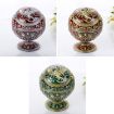 Dragon Red Metal Globe Ashtray with Lid - Perfect Holiday Gift - 2