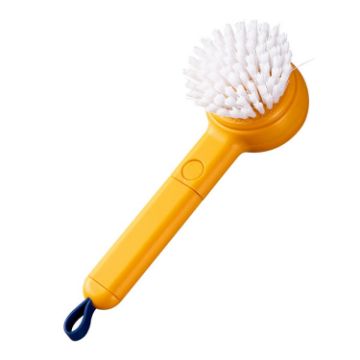 Yellow Multifunctional Fruit & Vegetable Cleaning Brush - 1
