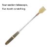 Retractable Pink Magnetic Back Scratcher for Tickling Relief - 3