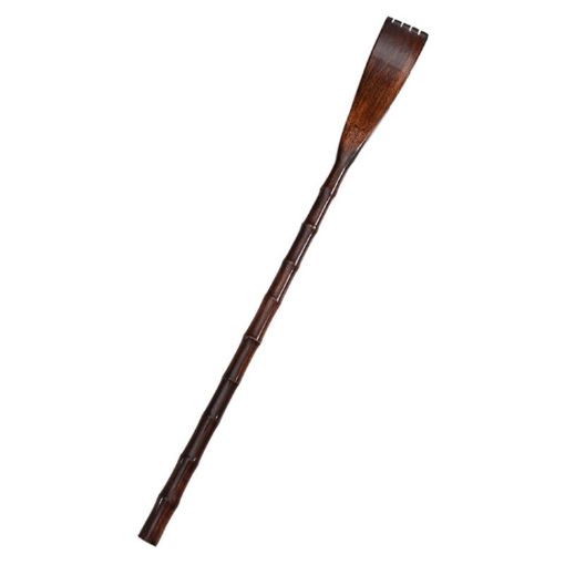 BQR01 Wooden Back Scratcher, Long Handle, Round Red Style - 1