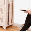 BQR01 Wooden Back Scratcher with Long Handle, Dual-use Massage Tool - 6