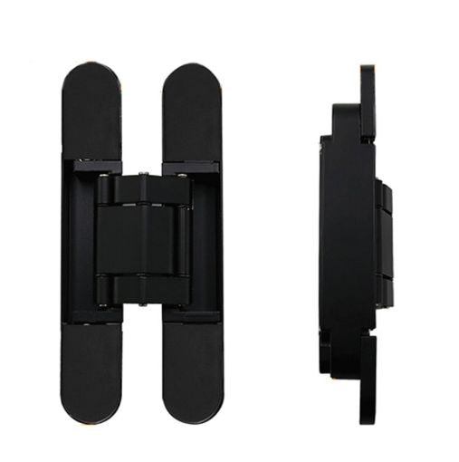 Adjustable 3D Cross Hinge Folding Door Hinge, No. 4 Dumb Black 80kg - 1