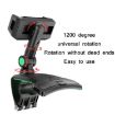YF011 Car Control Panel Phone Bracket with Number Plate - Black Gray - 4