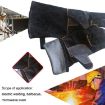 JJ-2002 Gardening Cut-Proof Leather Welding Gloves, 40cm Black - 6