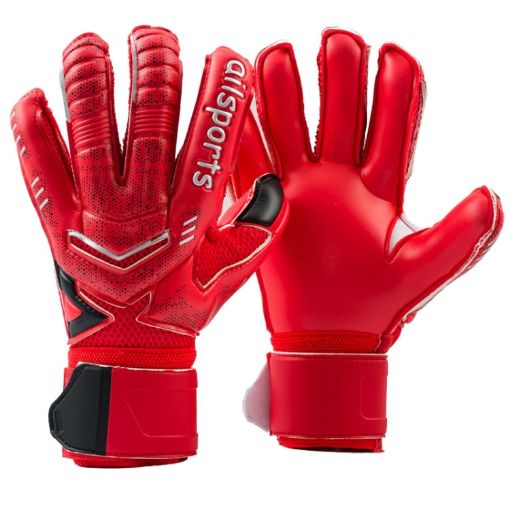 Ailsports ST5511 Goalkeeper Latex Gloves, Size 7, Red - 1