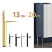 Cylindrical Metal Furniture Legs, 18cm, Black Gold (LH-D012-01) - 2