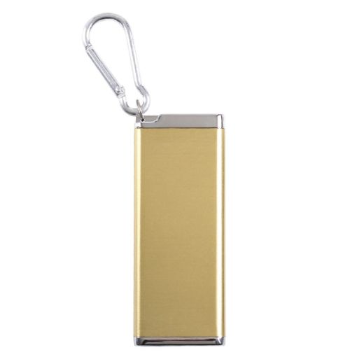 Gold Portable Cigarette Case with Sealed Lid Ashtray - 1