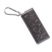 Black Engraved Flower Portable Cigarette Case with Sealed Ashtray - 1