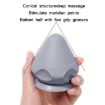 Silicone Suction Cup Muscle Massage Ball - Grey - 3