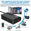 TR24 Car Cigarette Lighter 3 In 1 Charger with Switch (Black Red) - 5