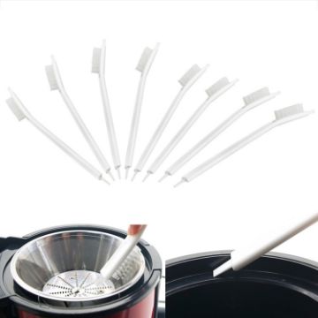 8 PCS White Nylon Cleaning Brushes for Soymilk Machine Juicer - 1