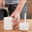 USB Car Air Humidifier with Projection, Small and White - 5