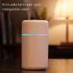USB Car Air Humidifier with Projection, Small and White - 6