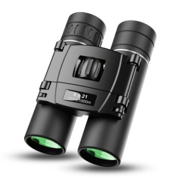 APEXEL 8x21 Zoom Binoculars 3000m HD Mini Foldable Telescope Black - 1