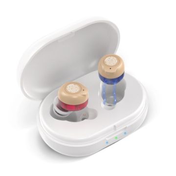 Red Blue Older Young Sound Amplifier Hearing Aid Sound Collector - 1