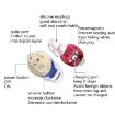 Hearing Aid Sound Collector: Red & Blue with Charging Bin - 4