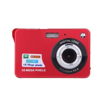 K09 48MP CCD HD Retro Self-Portrait Video Camera (Red) - 1