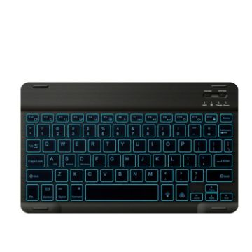 RGB Backlit Bluetooth Keyboard, 78 Keys, for Phone/Tablet (Black) - 1