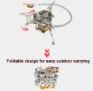 Portable Three-Head Windproof Outdoor Camping Stove - 5