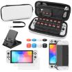 Switch OLED 14-in-1 Set: Crystal Shell, Film, Storage Bag & More - 1