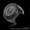 Silver Shell White Background Aluminum Alloy Motorcycle Clock - 5