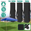 Black Dustproof Sun Protection Canopy Tent Storage Bag 140x34x44cm - 2