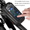 WILD MAN X2 Hard Shell EVA Bicycle Front Beam Bag (Black) 1L - 4