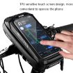 WILD MAN X3 0.5L Hard Shell Bike Phone Bag with Touch Screen (Red) - 2