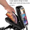 WILD MAN X3 0.5L Hard Shell Bike Phone Bag with Touch Screen (Red) - 5