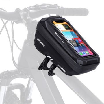 WILD MAN XS2 EVA 1L Hard Shell Rainproof Cycling Bag (Black) - 1