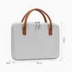 Baona BN-F020 Gray Waterproof Wear-resistant Leather Computer Bag - 3