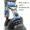 FPV Goggles V2 Strap Set: Headband, Power Line, Pad, Graffiti Style - 6