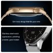 HD1 1.3" AMOLED Smart Watch with NFC, Black Steel/Silicone Strap - 6
