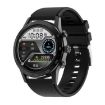 LOANIY DT70 Smart Call Watch - Analog Digital Display, Black Silicone - 1