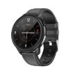 LOANIY E80 1.3" Heart Rate Smart Watch, Black Leather Strap - 1