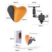 Orange A09 Car Seat Headrest Memory Foam Neck Pillow Without Stand - 3